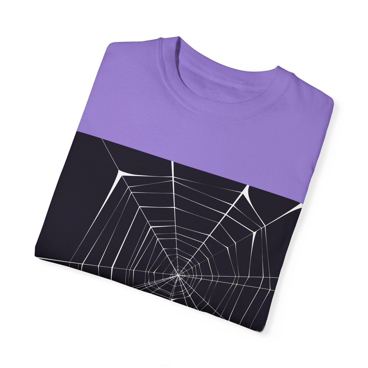 Spooky Spider Web Unisex Garment-Dyed T-Shirt