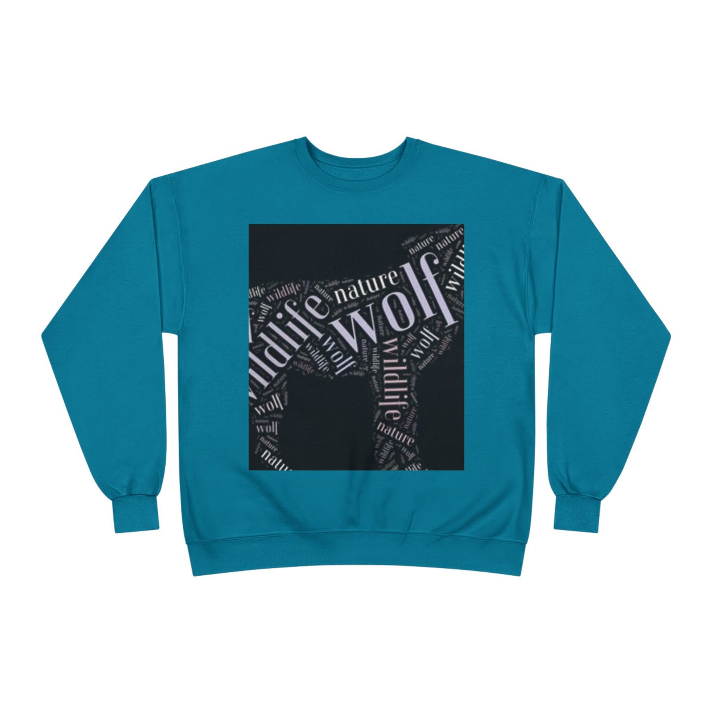 Unisex Eco-Friendly Wolf Graphic Crewneck Sweatshirt - Nature Lover Gift