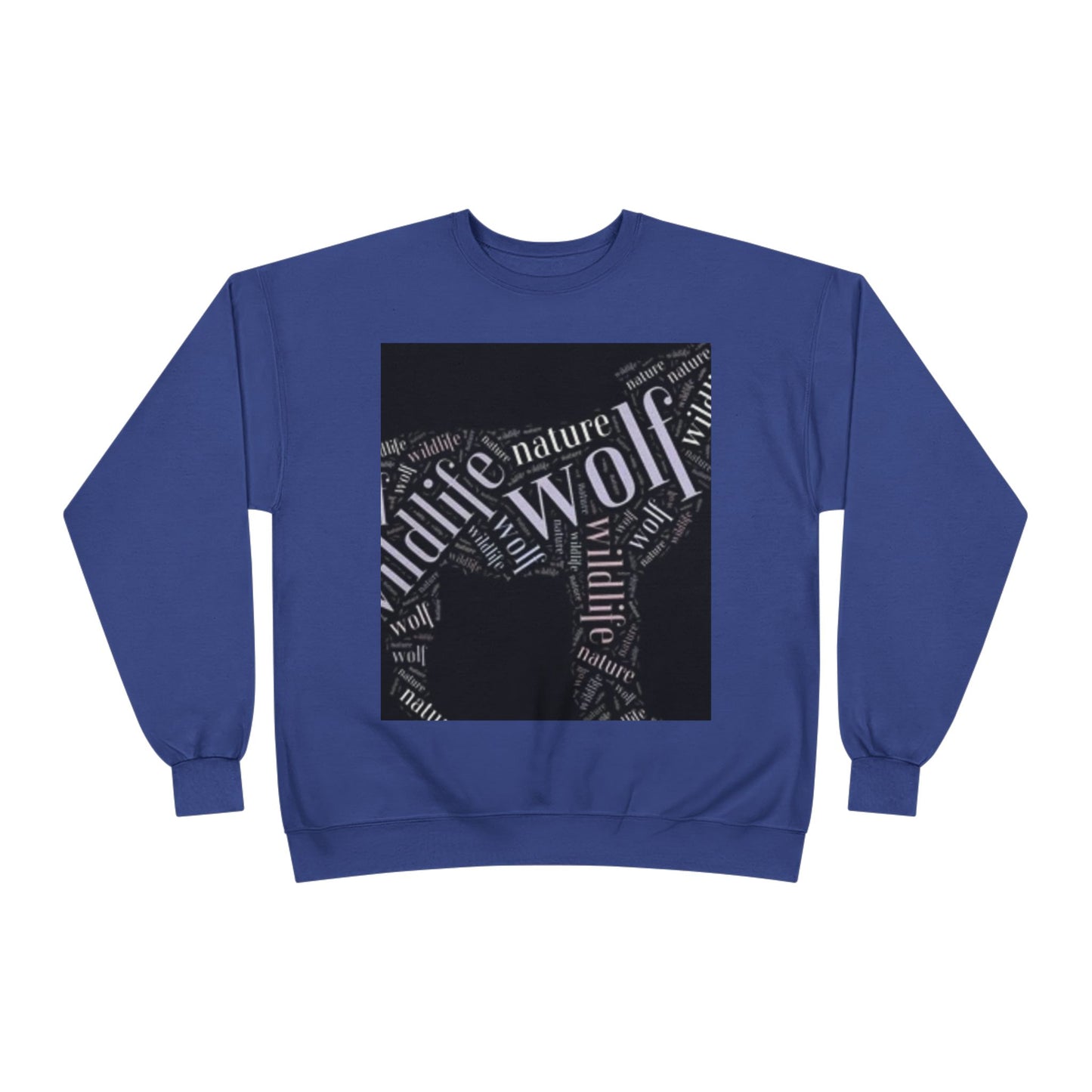 Unisex Eco-Friendly Wolf Graphic Crewneck Sweatshirt - Nature Lover Gift