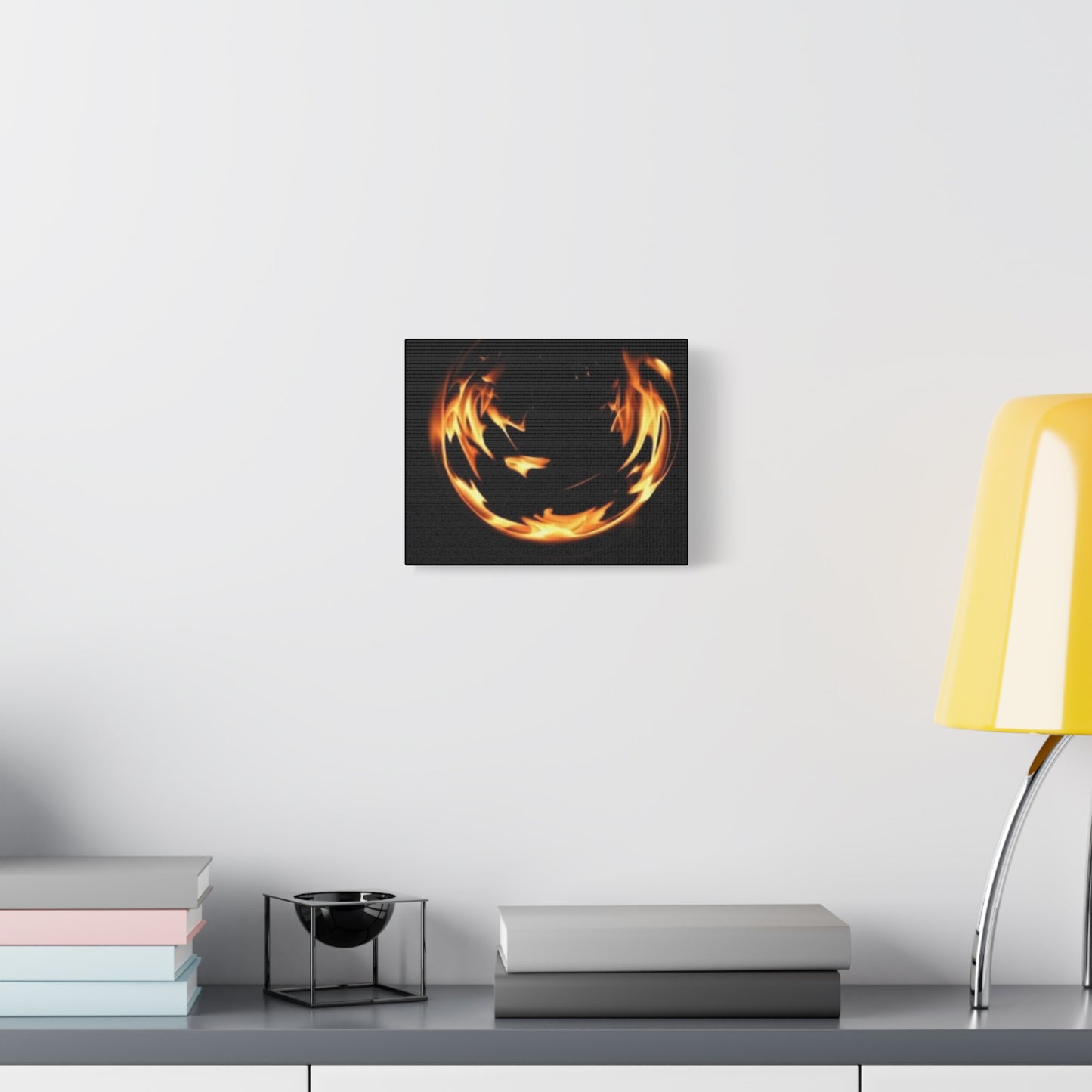 Fire Swirl Matte Canvas Art - Stretched 1.25" Gallery Wrap