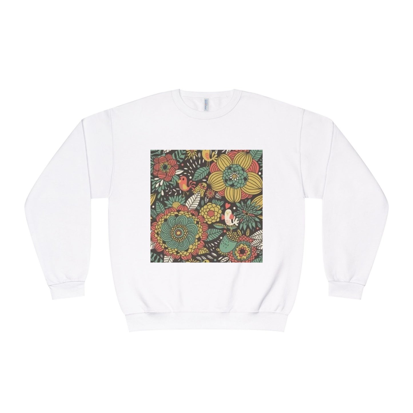 Vibrant Floral Unisex Crewneck Sweatshirt - Cozy Nature-Inspired Apparel