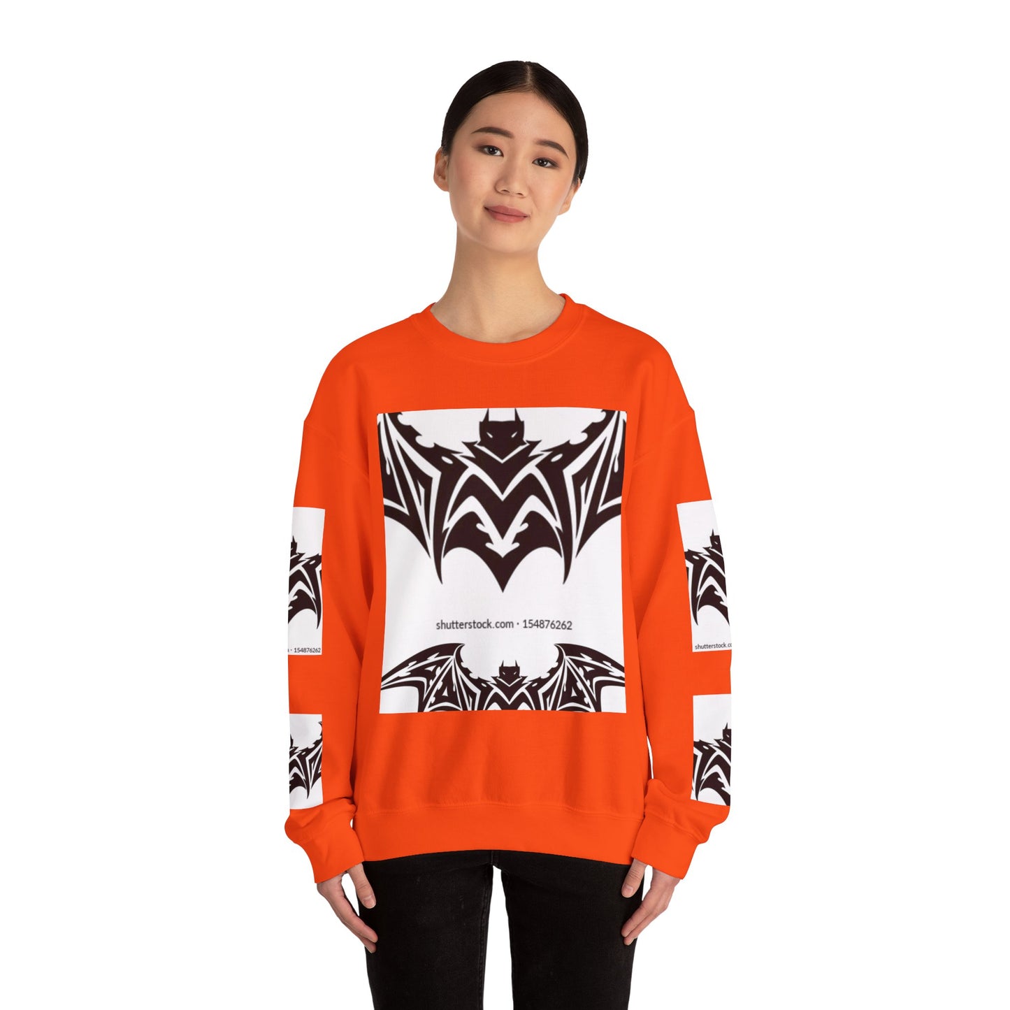 Gothic Bat Sweatshirt - Unisex Crewneck for Halloween & Casual Wear