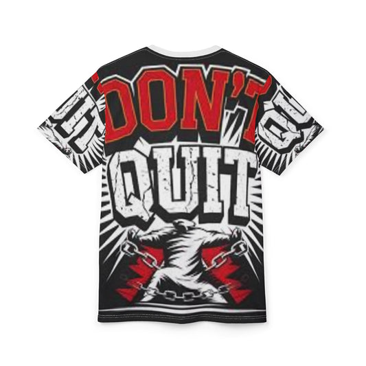 Motivational Unisex Tee - "Don't Quit" Graphic T-Shirt for Fitness Enthusiasts