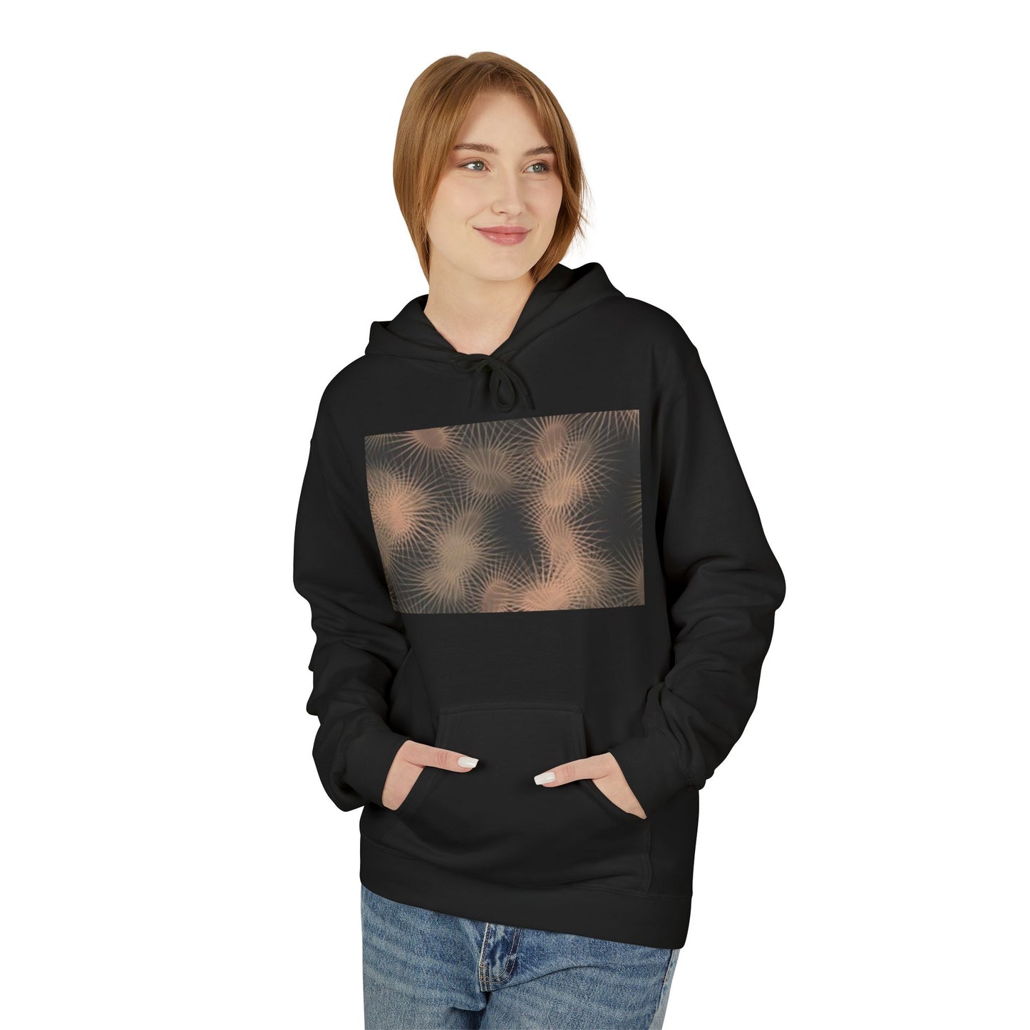 Minimalist Fleece Hoodie with Text Design | Unisex Softstyle