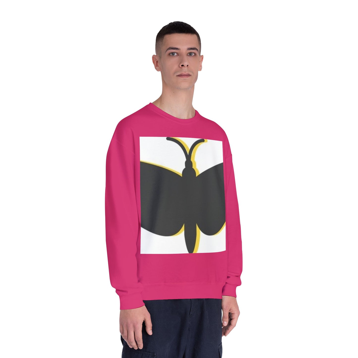 Butterfly Emblem Unisex Sweatshirt - Cozy Style for Nature Lovers