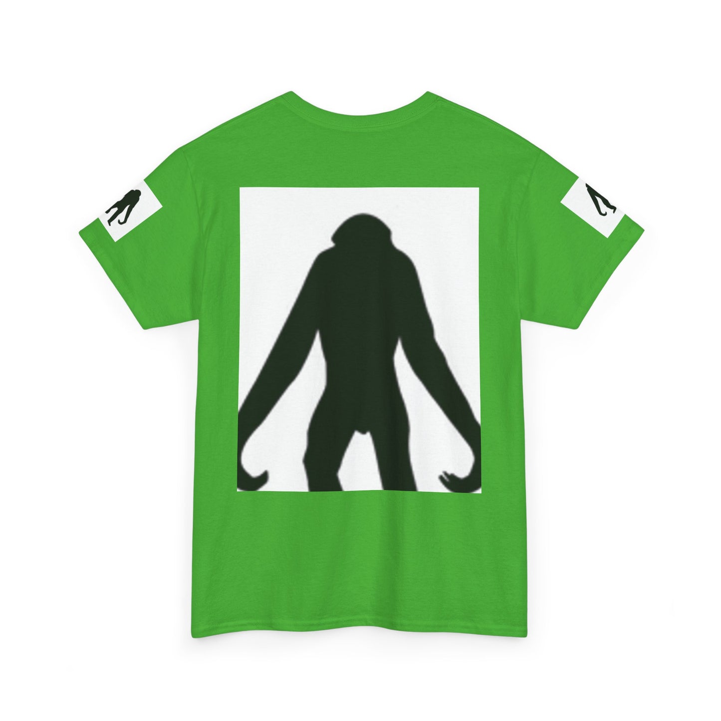 Unisex Heavy Cotton Tee - Bold Monkey Silhouette Tee for Animal Lovers