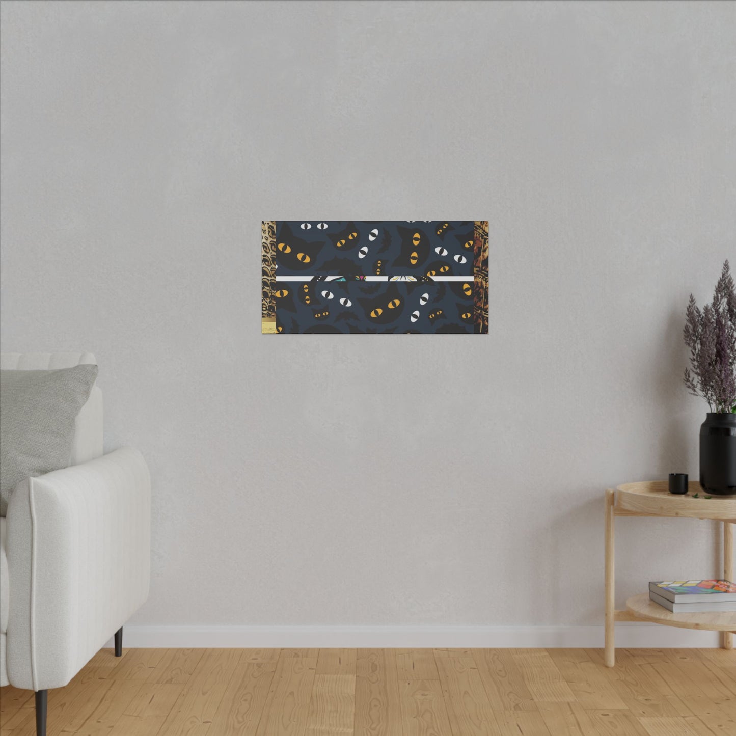 Day of the Dead Pet Canvas Art - Colorful Cat and Dog Wall Decor
