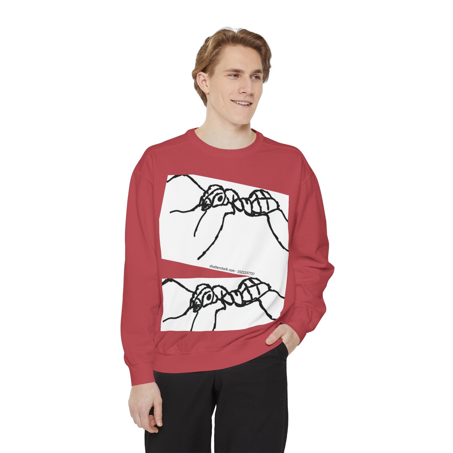 Ant-Inspired Unisex Garment-Dyed Sweatshirt - Unique Nature Lover Gift