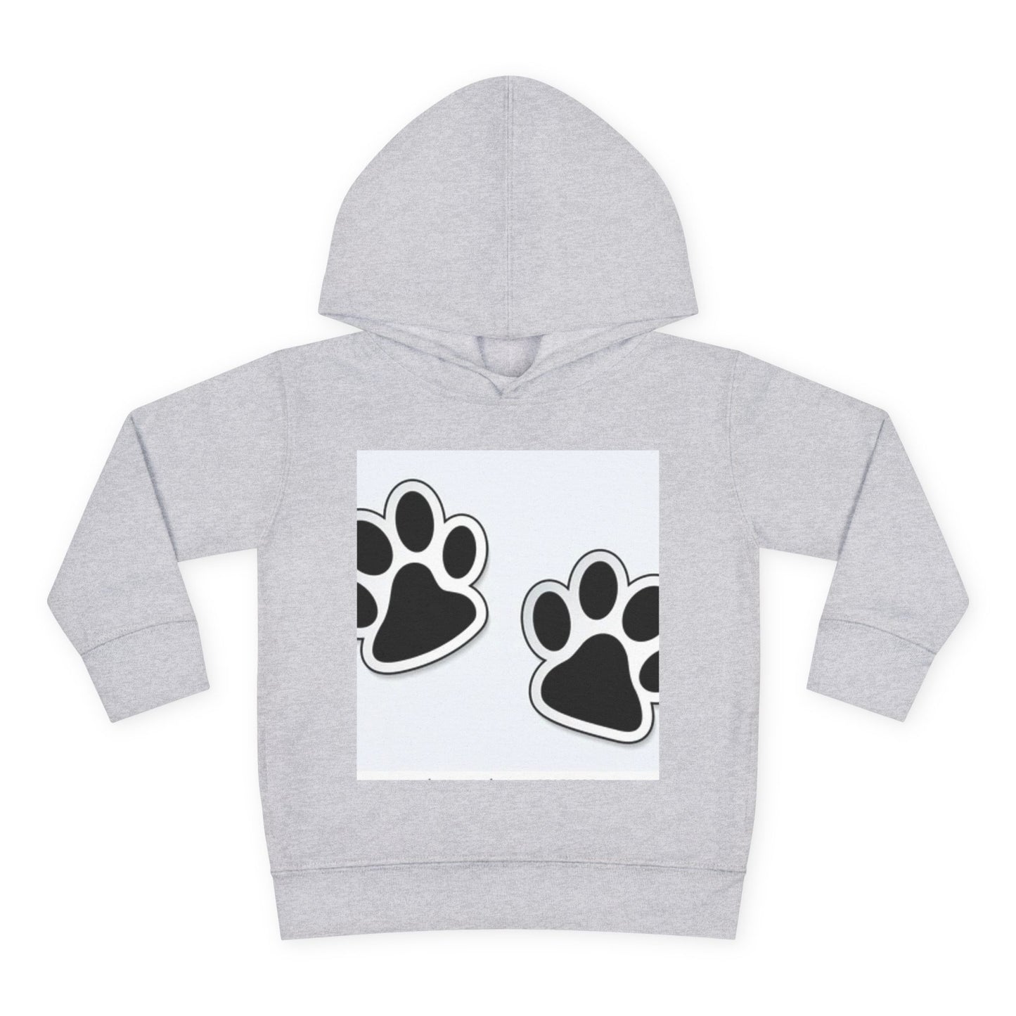 Wildlife Pattern Toddler Pullover Fleece Hoodie - Playful Animal Design for Kids