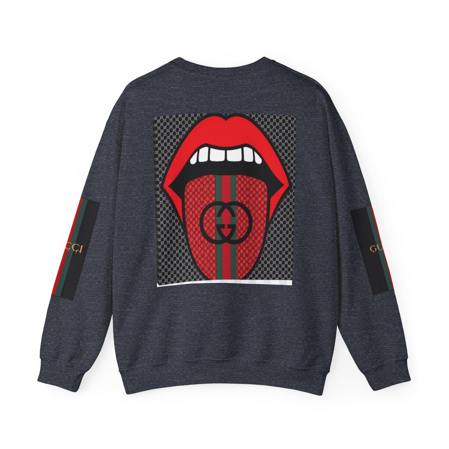 Gucci Inspired Unisex Heavy Blend Crewneck Sweatshirt - Bold Graphic Design