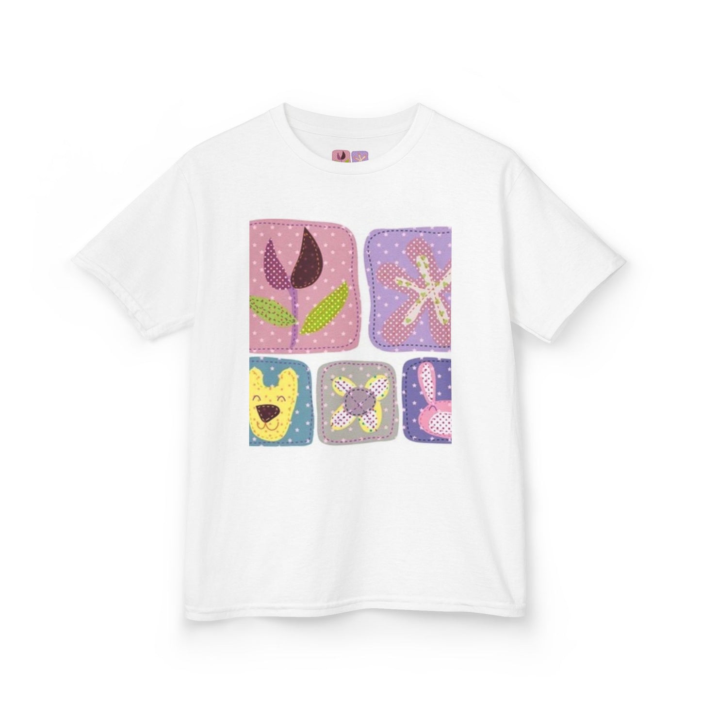 Colorful Kids’ Heavy Cotton™ Tee with Playful Patterns