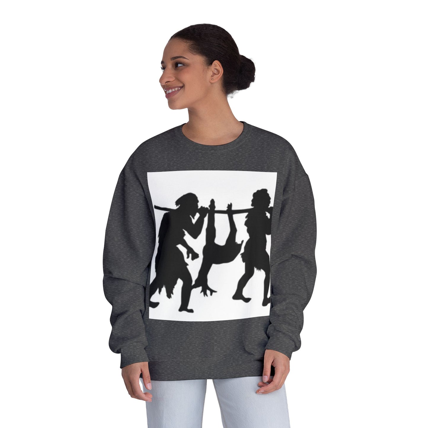 Caveman Humor Unisex Crewneck Sweatshirt - Fun Graphic Design
