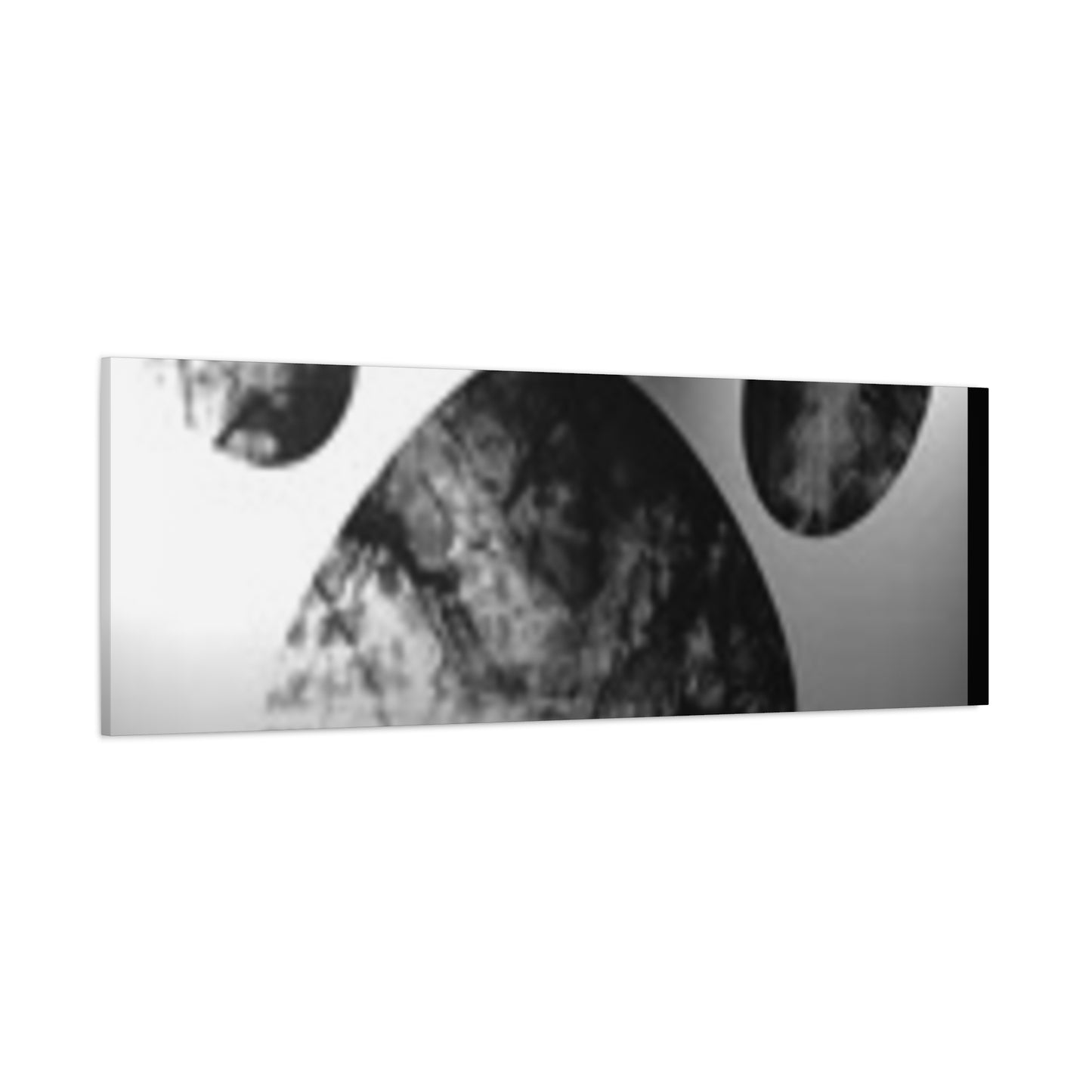 Black Paw Print Canvas Art - Modern Animal Decor for Pet Lovers