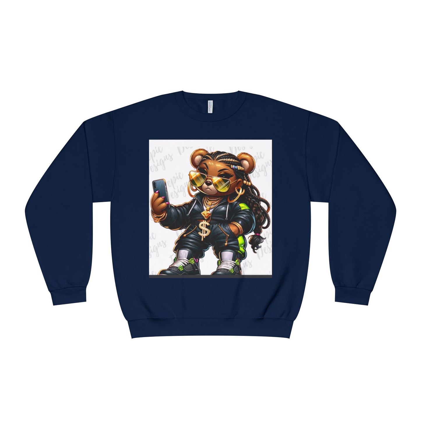Street Style Bear Crewneck Sweatshirt - Unisex Urban Fashion