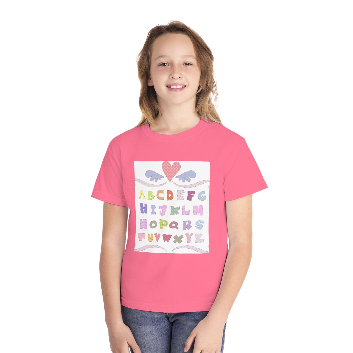 Youth Alphabet Love Tee - Fun & Playful Kids Shirt