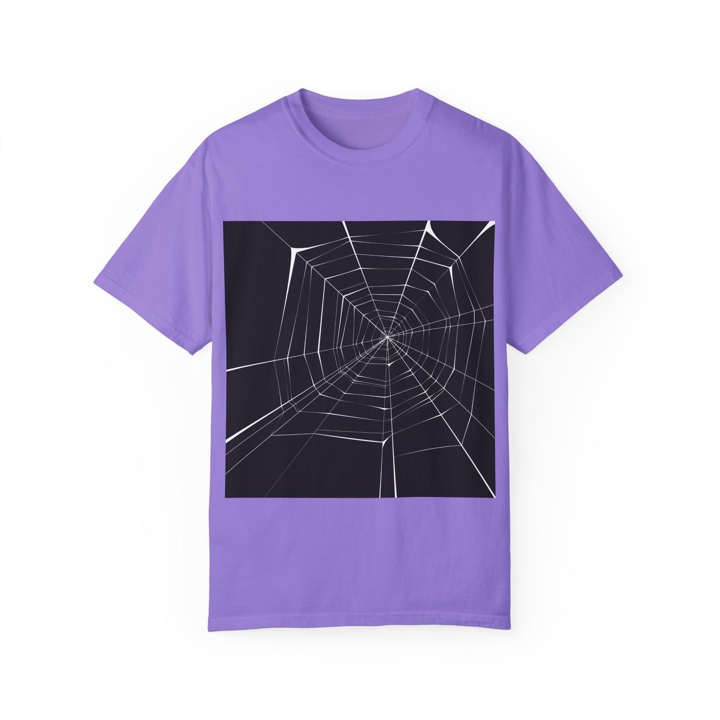 Spooky Spider Web Unisex Garment-Dyed T-Shirt