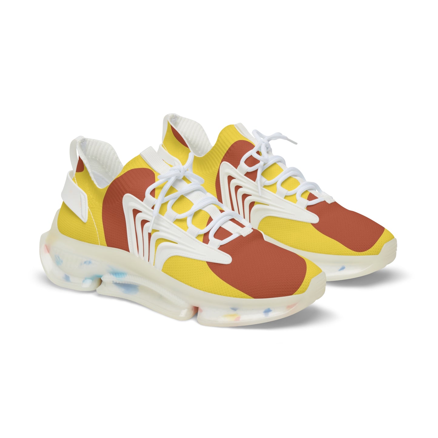 Vibrant Men's Mesh Sneakers - Colorful Lightweight Athletic Shoes