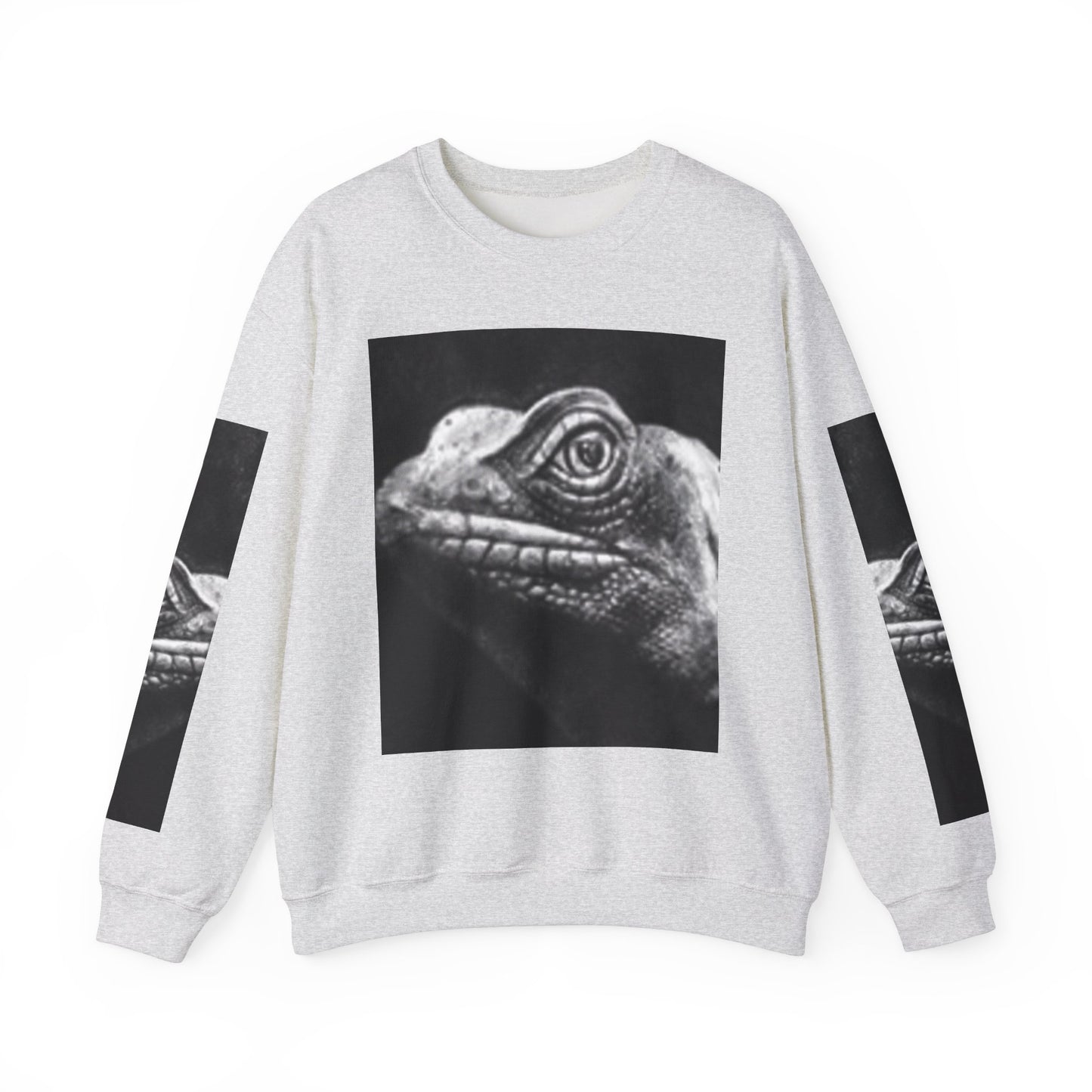 Unique Unisex Crewneck Sweatshirt with Bold Lizard Design