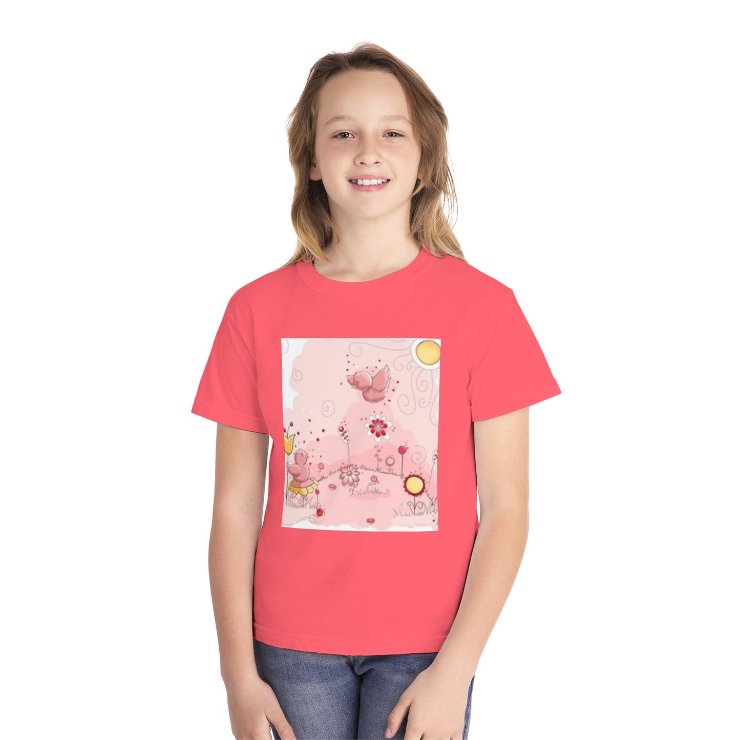 Fun Dinosaur Youth Midweight Tee for Boys and Girls - Perfect for Play and Adventures