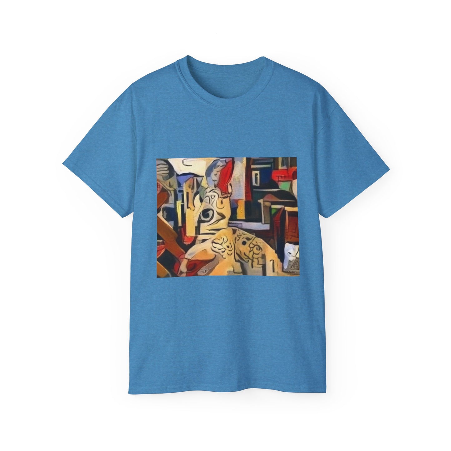 Colorful Ocean-Inspired Unisex Cotton Tee