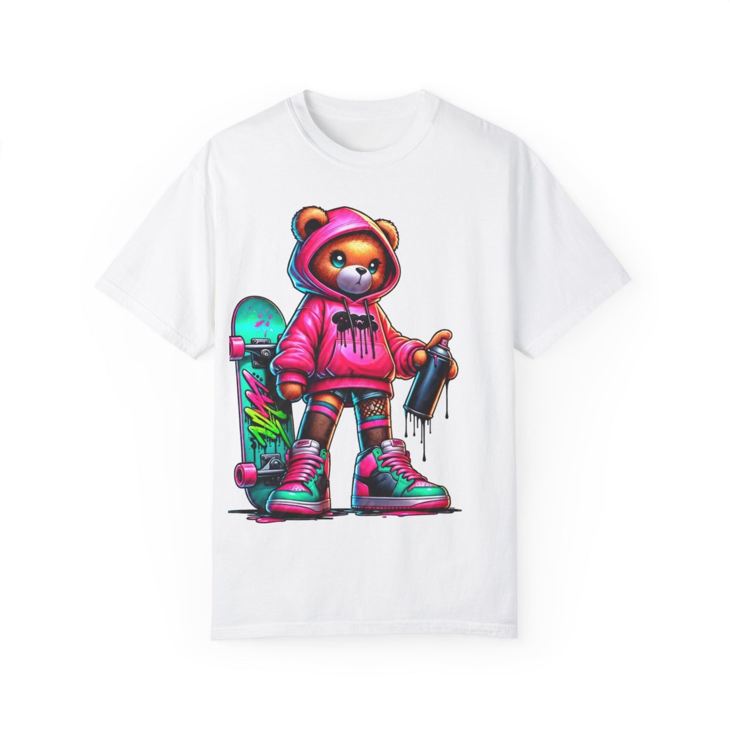 Graffiti Bear Unisex T-Shirt - Cool Streetwear Design for Skateboard Lovers