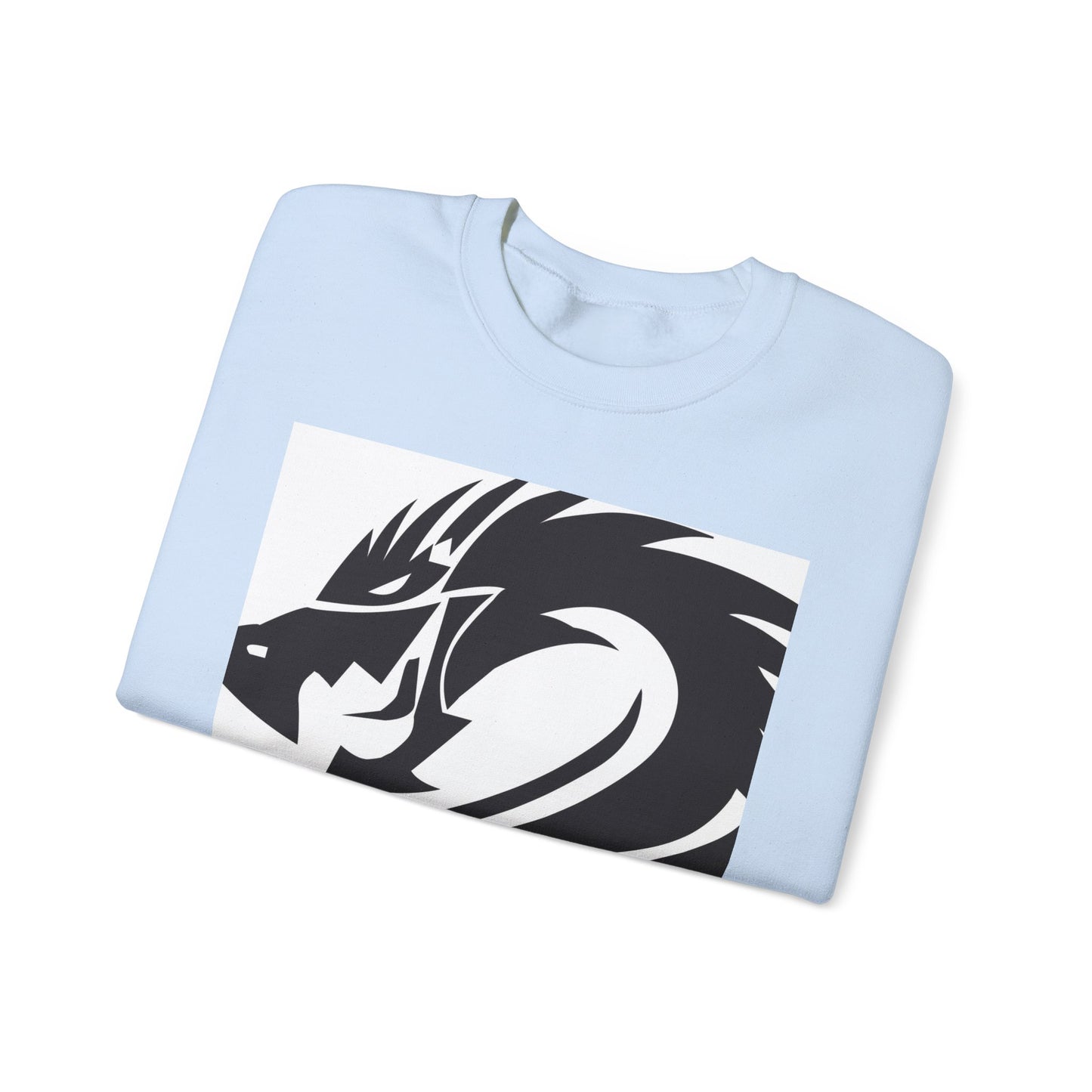 Dragon Graphic Unisex Heavy Blend Sweatshirt - Cozy and Stylish for Fantasy Enthusiasts