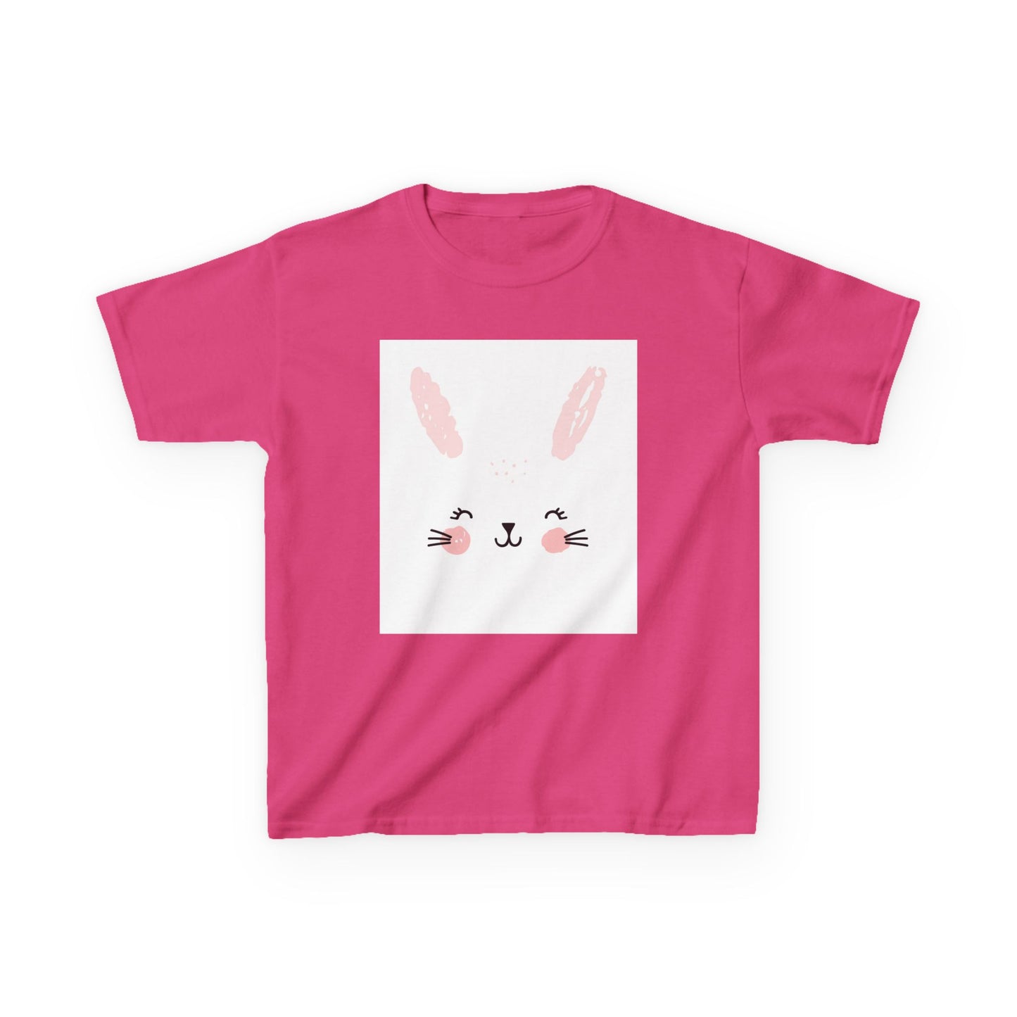 Adorable Bunny Kids Heavy Cotton Tee - Perfect for Easter & Everyday Fun