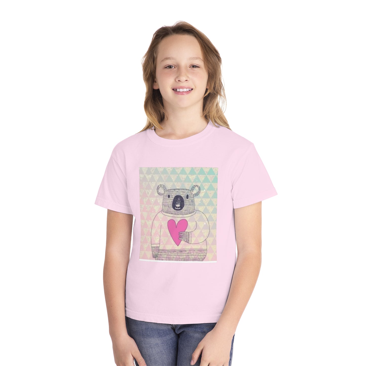 Cute Koala Love Youth Midweight Tee - Adorable Graphic Tee for Kids