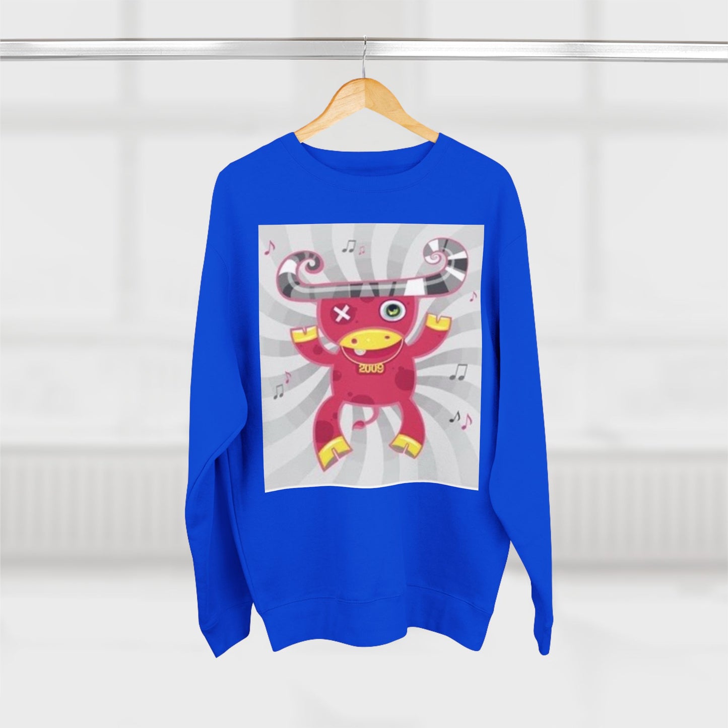 Fun Graphic Unisex Crewneck Sweatshirt - Playful Music Theme