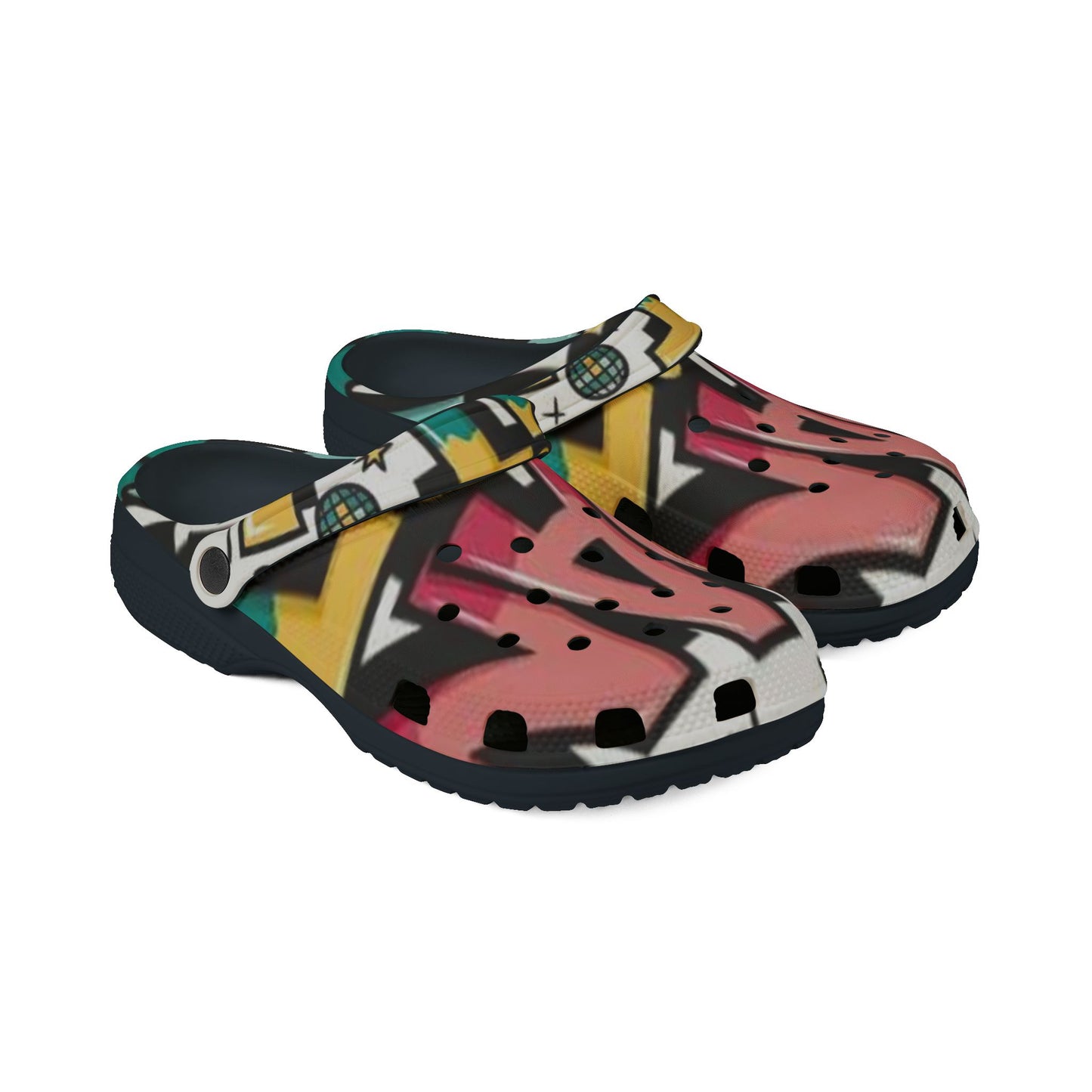 Colorful Graffiti EVA Foam Shoes for Casual Comfort
