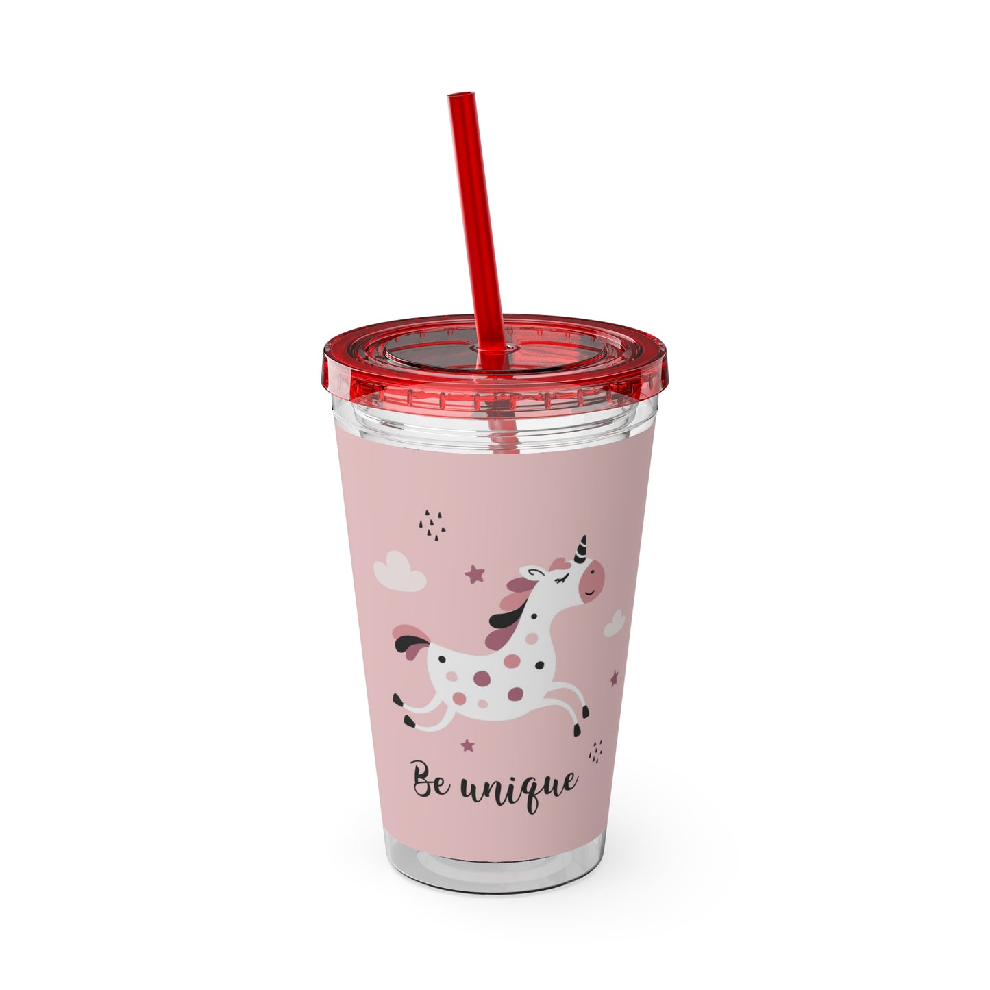 Sunsplash Unicorn Tumbler – 16oz Drinkware with Straw, Perfect for Kids & Unicorn Lovers