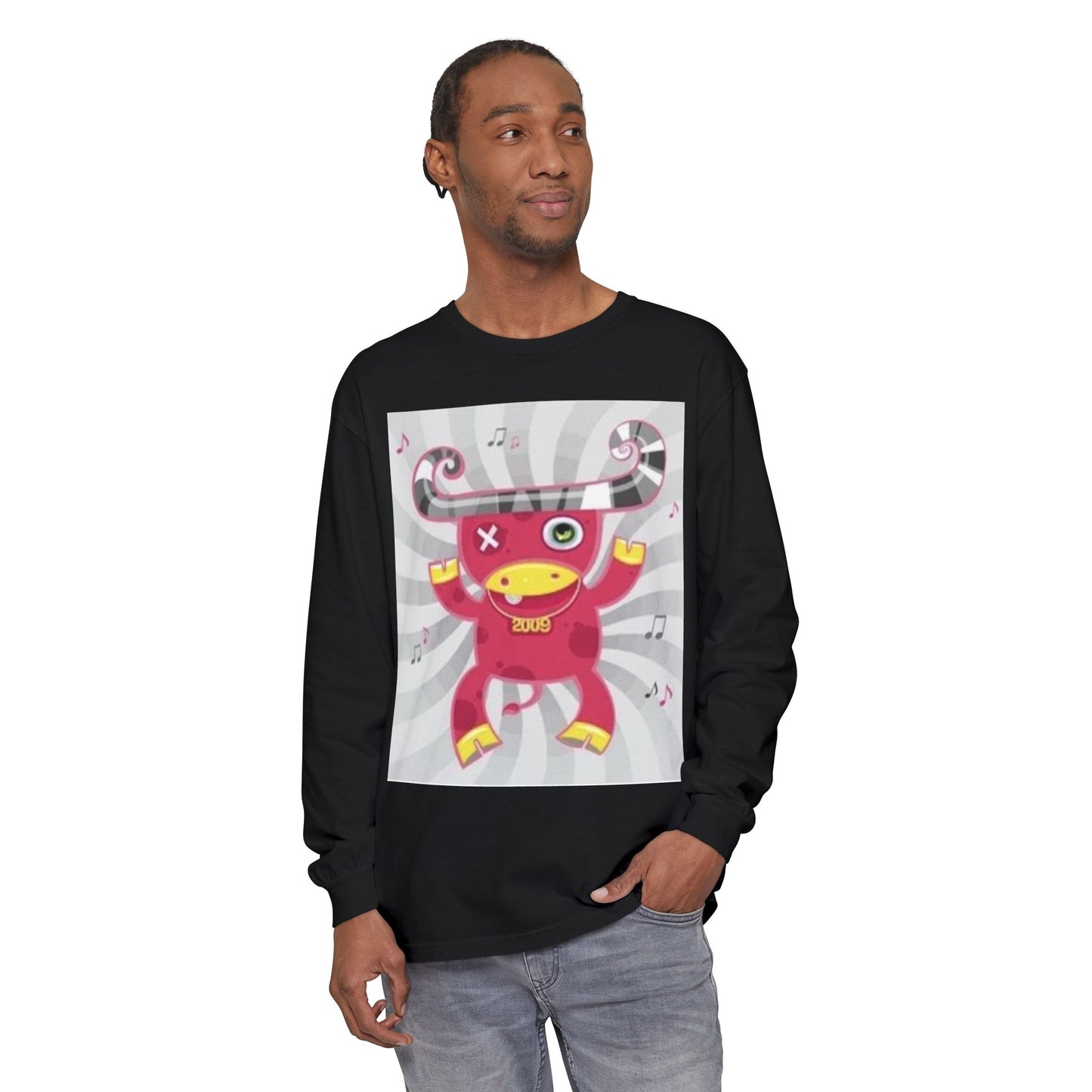 Fun & Quirky Graphic Long Sleeve T-Shirt - Perfect for Music Lovers