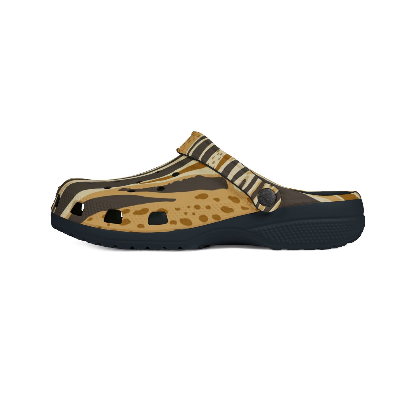 Trendy EVA Foam Clogs with Bold Animal Print - Comfortable and Stylish Footwear