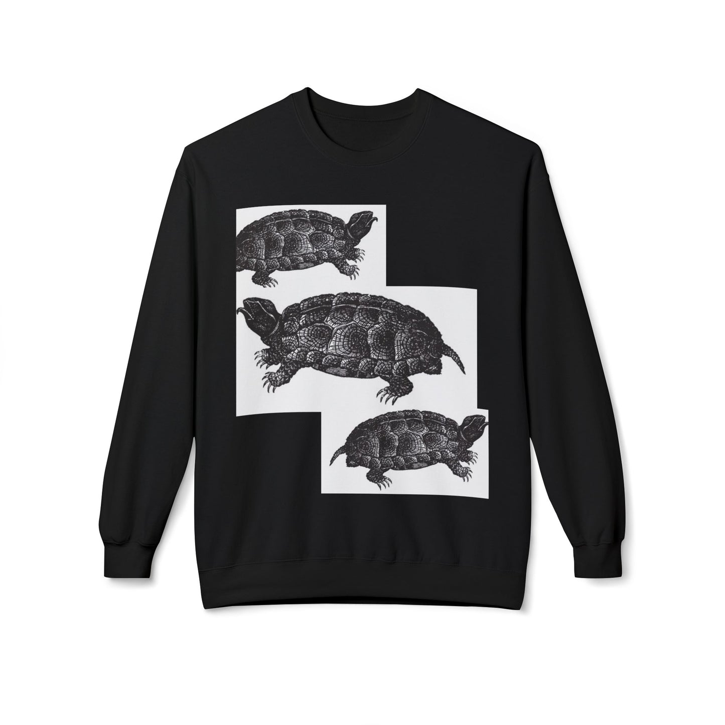 Cozy Turtle Graphic Sweatshirt - Unique Wildlife Apparel