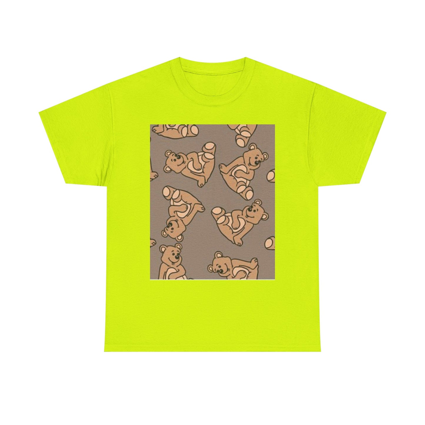 Tropical Bird Pattern Unisex Heavy Cotton Tee - Vibrant Summer Style