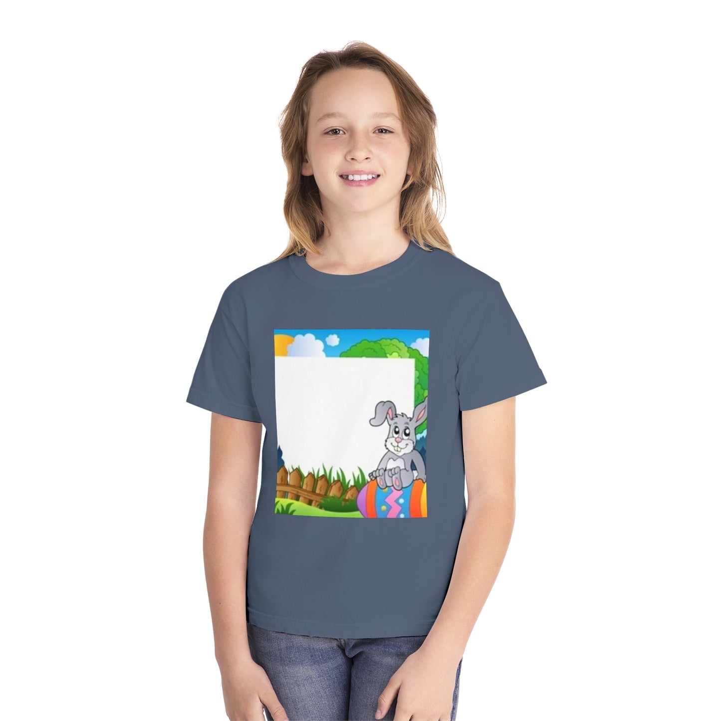 Adorable Bunny Youth Midweight Tee - Perfect for Easter Celebrations