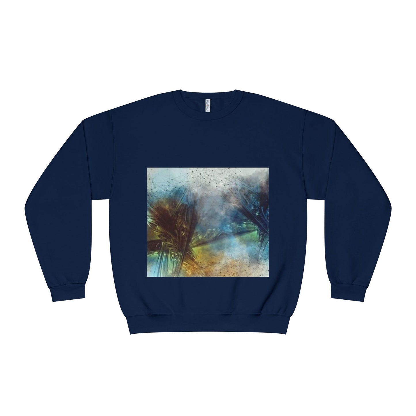 Tranquil Abstract Unisex Crewneck Sweatshirt - Cozy & Artistic