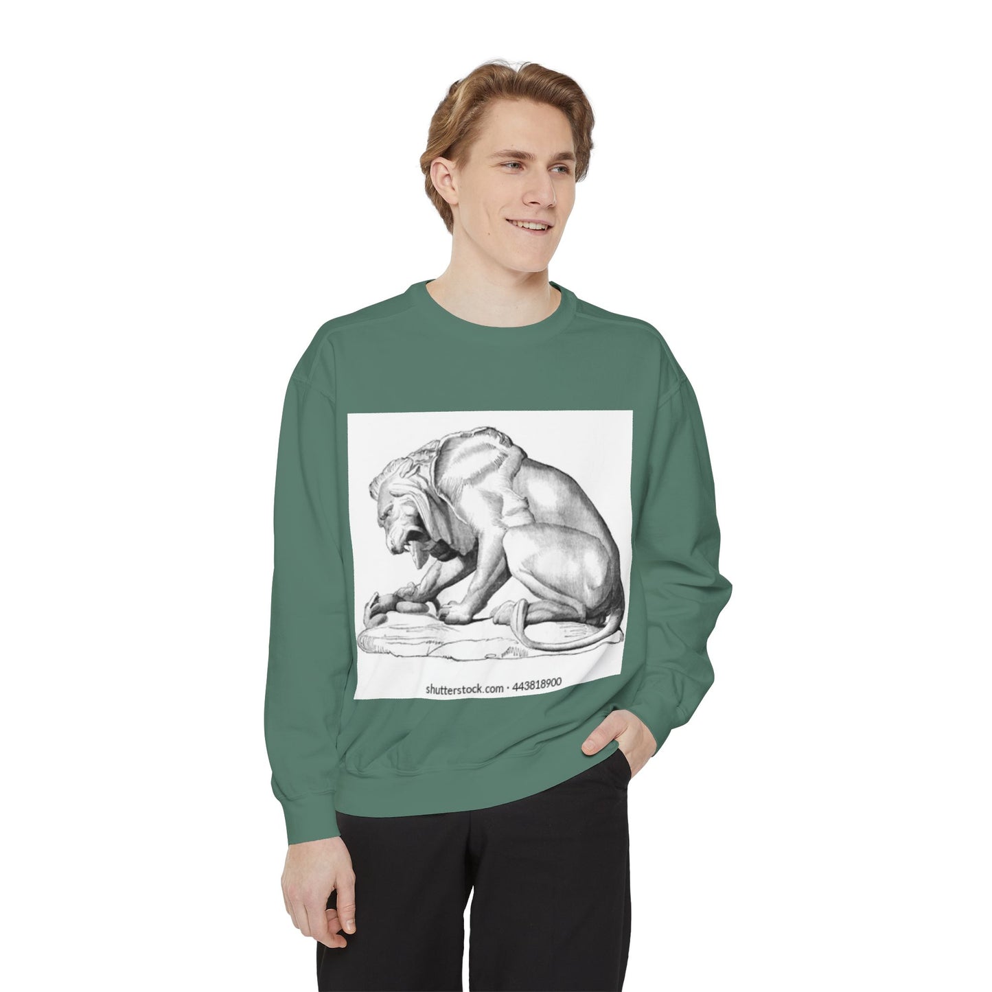 Artistic Lion Graphic Unisex Sweatshirt - Cozy & Stylish
