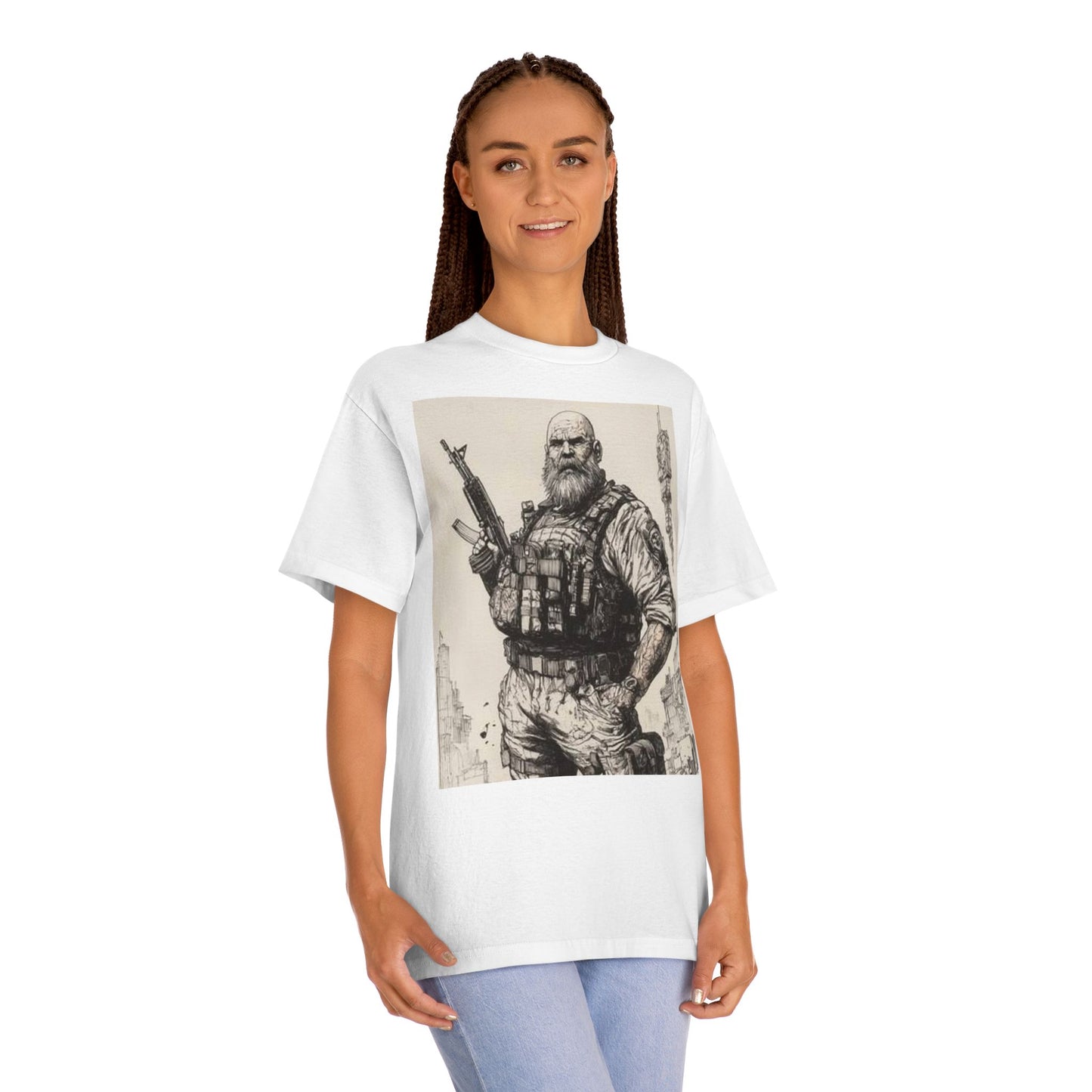 Rugged Hero Graphic Tee for Adventure Enthusiasts