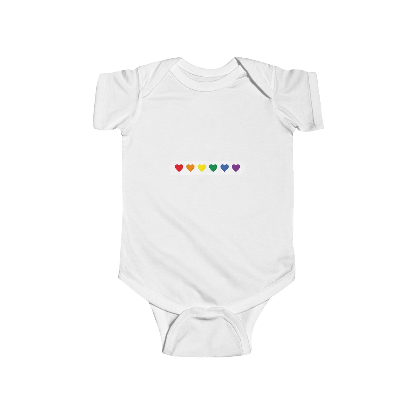Rainbow Hearts Infant Bodysuit - Cute Baby Clothing for Love and Joy
