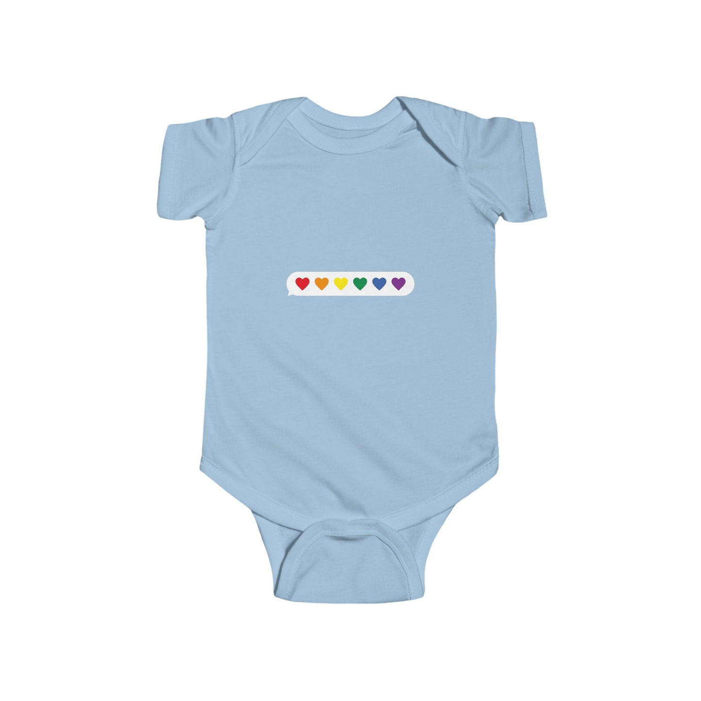 Rainbow Hearts Infant Bodysuit - Cute Baby Clothing for Love and Joy