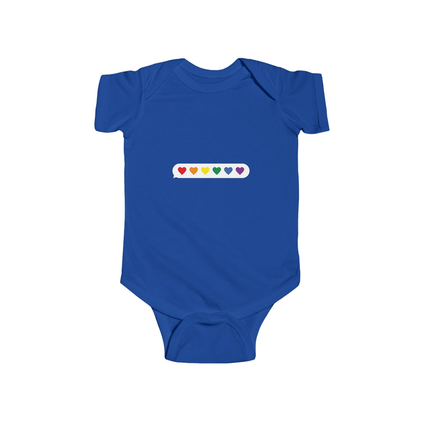 Rainbow Hearts Infant Bodysuit - Cute Baby Clothing for Love and Joy