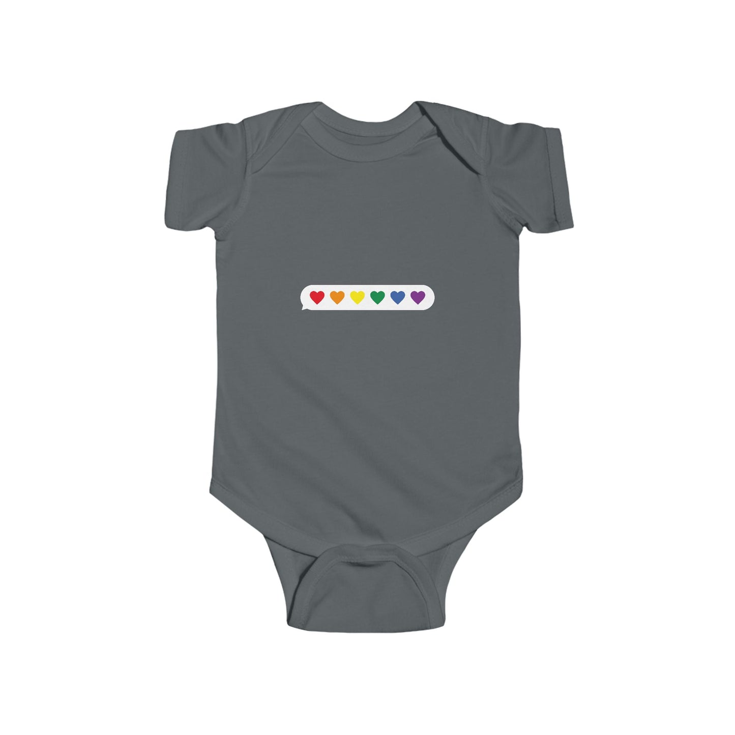 Rainbow Hearts Infant Bodysuit - Cute Baby Clothing for Love and Joy