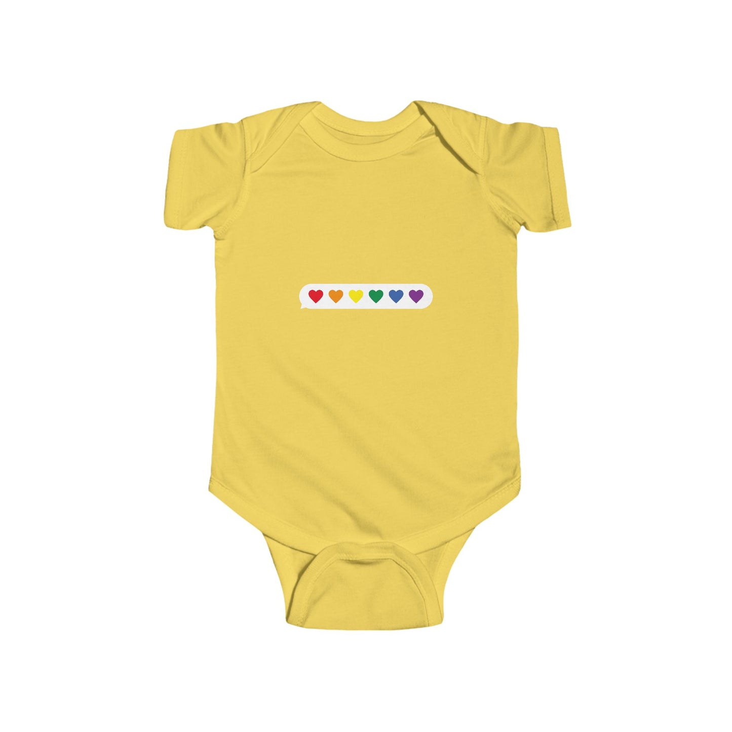 Rainbow Hearts Infant Bodysuit - Cute Baby Clothing for Love and Joy