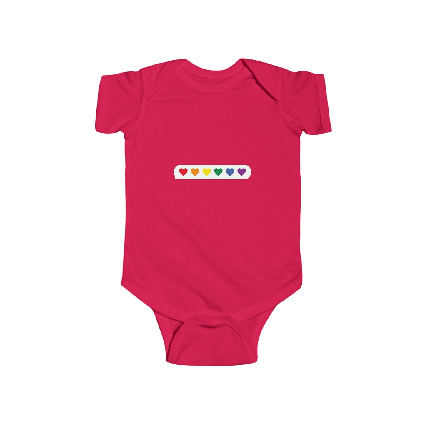 Rainbow Hearts Infant Bodysuit - Cute Baby Clothing for Love and Joy