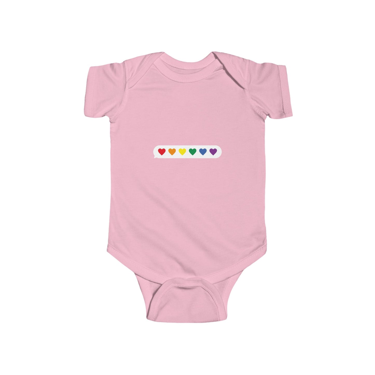 Rainbow Hearts Infant Bodysuit - Cute Baby Clothing for Love and Joy
