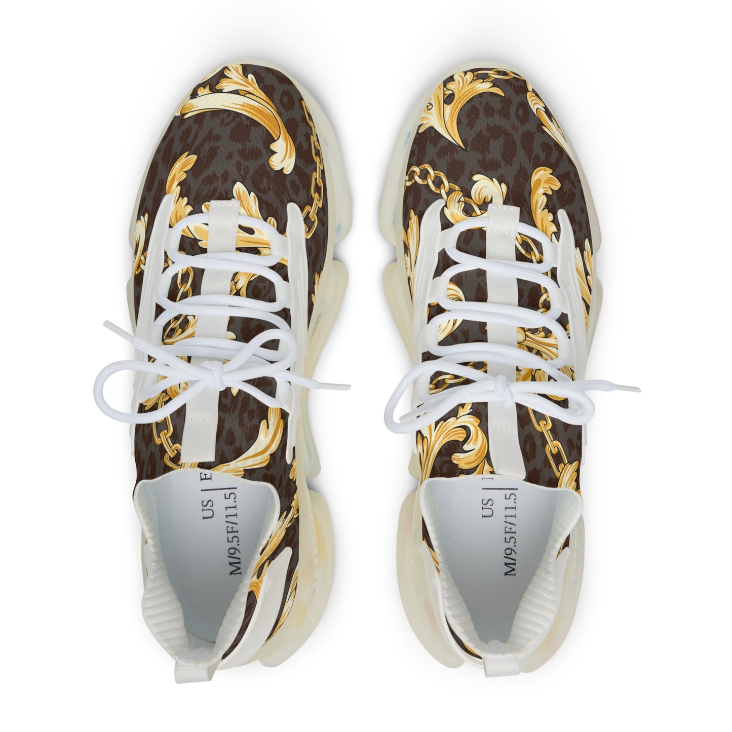 Stylish Men's Mesh Sneakers with Elegant Chain Design