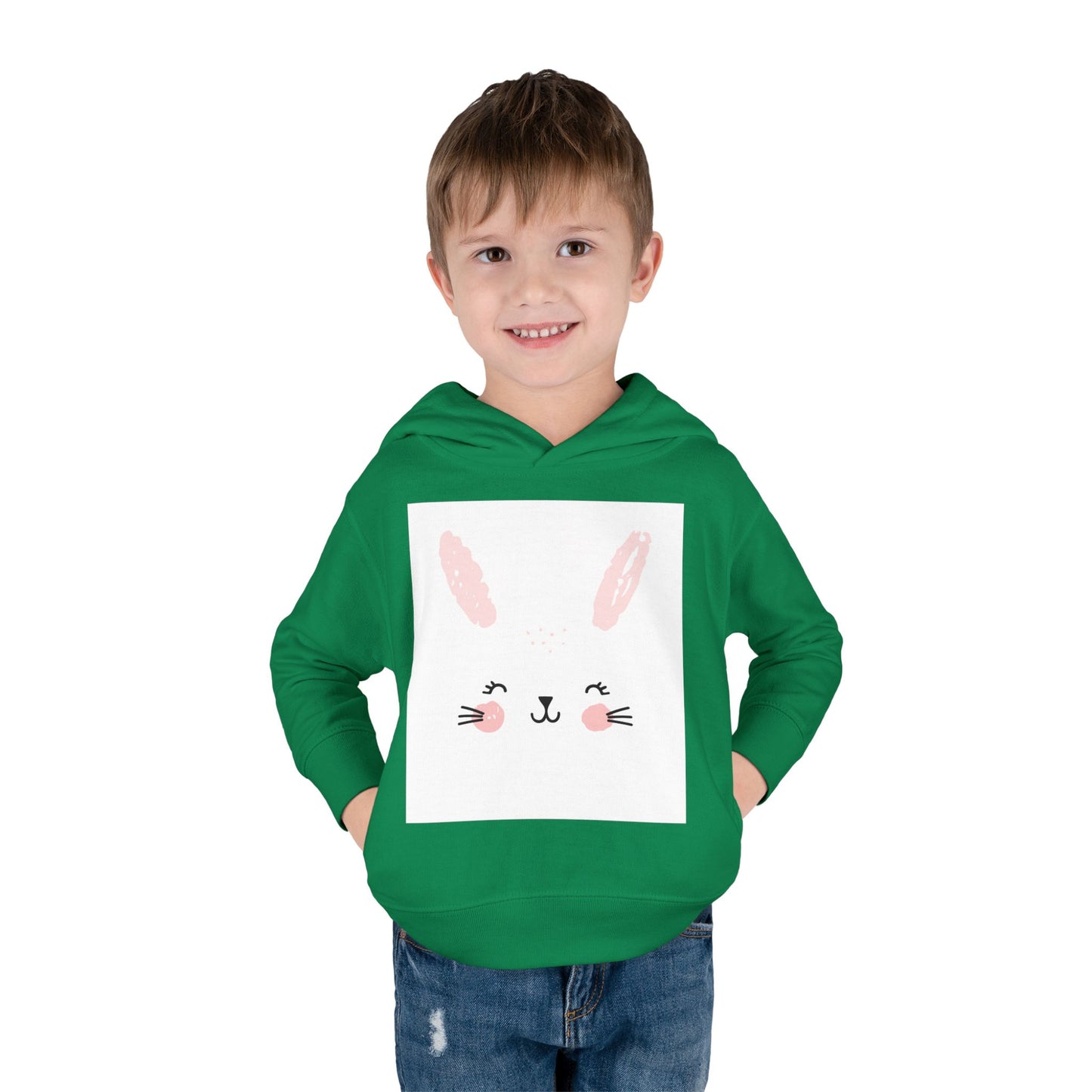 Cute Bunny Hoodie for Toddlers - Cozy Fleece Pullover