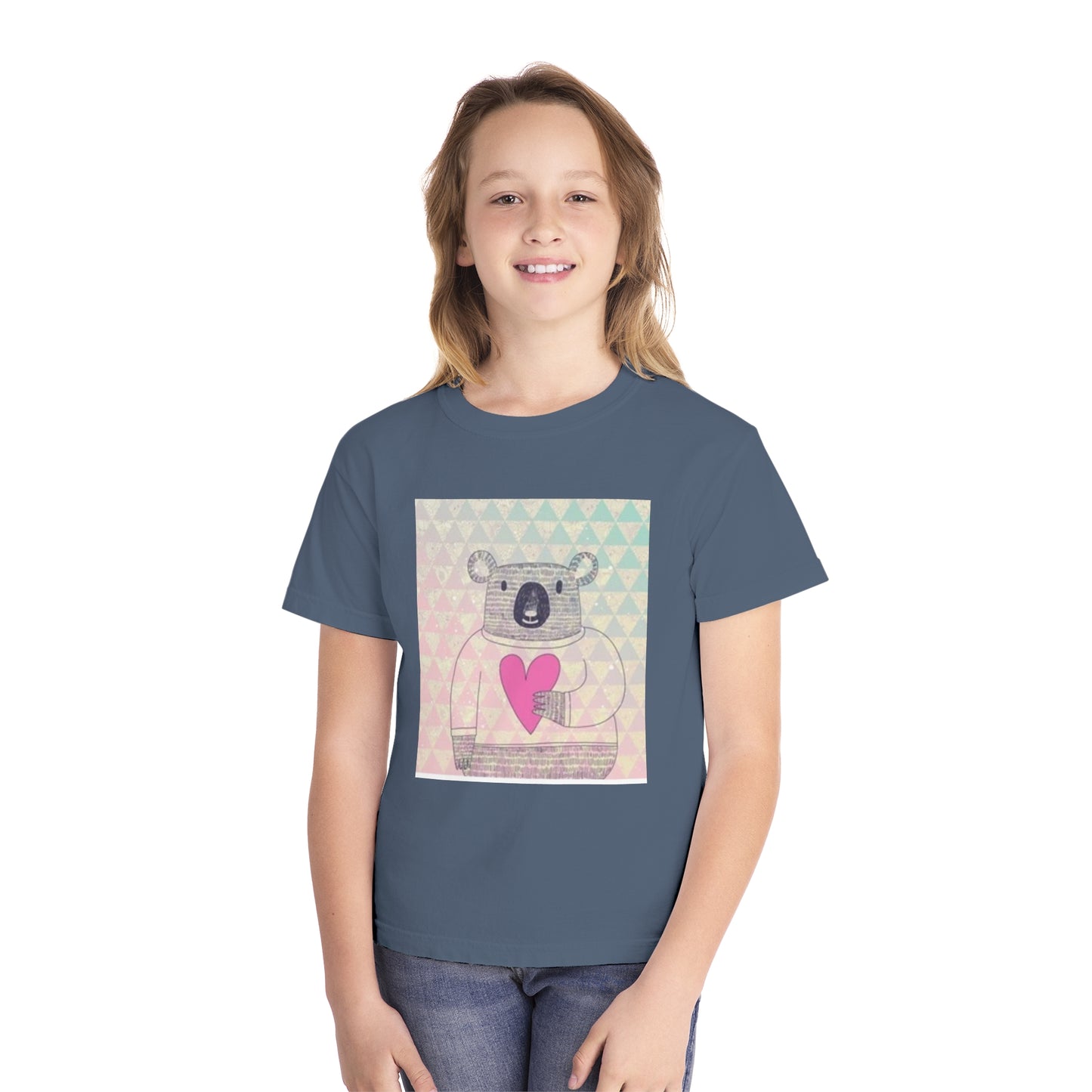 Cute Koala Love Youth Midweight Tee - Adorable Graphic Tee for Kids