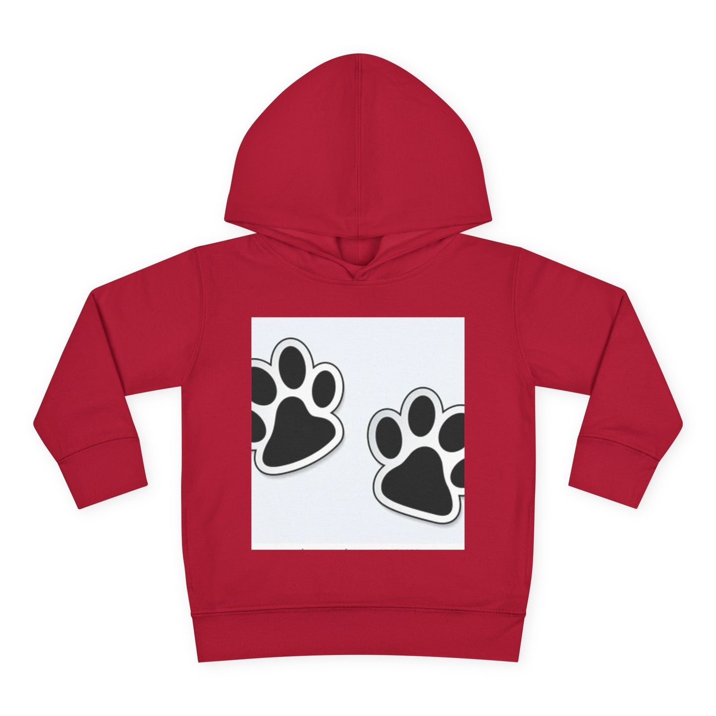 Wildlife Pattern Toddler Pullover Fleece Hoodie - Playful Animal Design for Kids